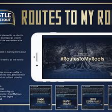 Castle Milk Stout Routes to my Roots. Publicidade, Cop, writing, e Redes sociais projeto de Tshepo Molefe - 01.08.2020
