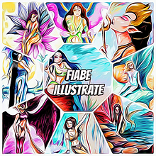 Fiabe Illustrate: copertine del podcast. Traditional illustration project by Nora - 01.23.2022