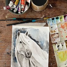 My project in Expressive Animal Portraits in Watercolor course. Traditional illustration, Watercolor Painting, Realistic Drawing, and Naturalistic Illustration project by Grace Apostolis - 01.19.2022