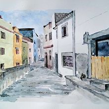 Mon projet du cours : Dessin architectural à l’aquarelle et à l’encre. Sketching, Drawing, Watercolor Painting, Architectural Illustration, Sketchbook & Ink Illustration project by Marlène Couturier - 02.20.2022