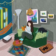Mi Proyecto del curso: Historias ilustradas con Procreate: explora texturas y pinceles. Traditional illustration, Digital Illustration, Digital Drawing, Sketchbook, and Narrative project by Jennifer Vanegas - 02.20.2022