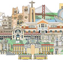 Real cities around the world for private commissions. Traditional illustration, Advertising, Motion Graphics, Architecture, Fine Arts, and Social Media project by Ludmila Drago - 02.20.2022