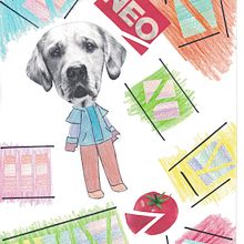 I'am dog. The best dog. Een project van Traditionele illustratie, Ontwerp van accessoires, Ontwerp van personages, Redactioneel ontwerp, Grafisch ontwerp,  Creativiteit,  Tekening,  Artistieke tekening, Kinderillustratie,  Acr, lschilderij, DIY, Schilderen met gouache, Kinderliteratuur y Tekenen met kleurpotloden van Miron - 20.02.2022