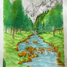My project in Natural Landscapes in Watercolor course. Fine Arts, Painting, and Watercolor Painting project by Freda Coetzee - 02.21.2022