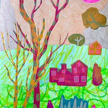 My project in Expressive Mixed-Media Illustration: Find Your Creative Flow course. Traditional illustration, Sketching, Creativit, Artistic Drawing, Gouache Painting, Fine Arts, Acr, lic Painting, and Collage project by Helen Dryden - 02.21.2022