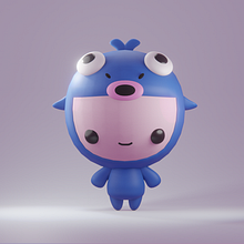 Mi Proyecto del curso: Creación de personajes kawaii en 3D con Blender . Traditional illustration, Character Design, Digital Illustration, 3D Modeling, and Manga project by Luis Subiabre - 02.20.2022