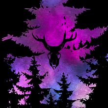 Leshen in Woods. Traditional illustration project by mateusz.cin - 02.21.2022