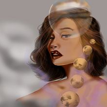 Meu projeto do curso: Retrato digital no Photoshop com um toque de fantasia. Un proyecto de Ilustración tradicional, Dibujo, Ilustración digital, Dibujo de Retrato, Dibujo digital y Pintura digital de Lucimara Silva - 21.02.2022