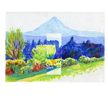 Mon projet du cours : Paysages : approche par le carnet de dessin et la couleur. Projekt z dziedziny Sketching, Kreat, wność, R, sunek ołówkiem,  R, sunek i Sketchbook użytkownika anastasia_delimoge - 02.02.2022