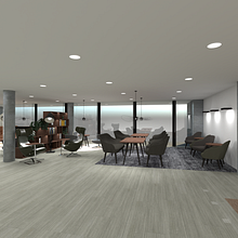 Diseño para la sede de las oficinas de VMIC, laboratorio clínico en Londres. Ein Projekt aus dem Bereich Design, Innendesign, Präsentationsdesign, Infografik und 3-D-Modellierung von María Calleja Grande - 21.02.2022