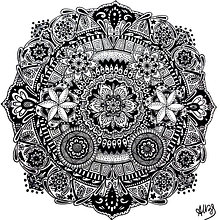 Mi Proyecto del curso: El arte de dibujar mandalas: crea patrones geométricos. Un proyecto de Dibujo e Ilustración con tinta de Alejandra Valeria Bicciconti Sabattini - 14.02.2022