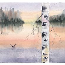 Mijn project van de cursus: Sfeervolle landschappen met aquarel. Fine Arts, Painting, and Watercolor Painting project by Judith van Rijswijk - 02.22.2022