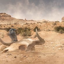 Bull Raven. Matte Painting, Ilustração tradicional e Ilustração digital projeto de Rafael Serrano - 22.02.2022