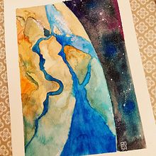 Desde arriba . Traditional illustration, and Watercolor Painting project by Rosa Bastida González - 02.21.2022