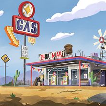 My project in Digital Background Painting for Animation course. Traditional illustration, Animation, Digital Illustration, and Digital Painting project by Lori Smyrl - 02.19.2022