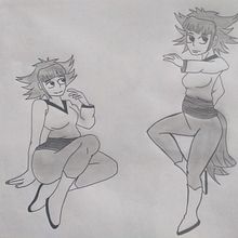 Mi Proyecto del curso: Creación de personajes manga. Traditional illustration, Character Design, Comic, and Manga project by Pablo Andres Rivera Rivera - 02.22.2022