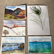 Early projects . Desenho, e Pintura em aquarela projeto de Deborah Bates - 23.02.2022