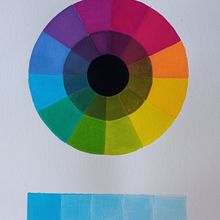 Práctica color - Círculo cromático . Painting, and Fine Arts project by Ainhoa Venegas - 02.06.2022