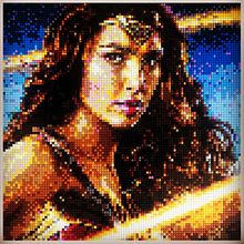 Gal Gadot Wonder Woman LEGO Mosaic Portrait. Arts, Crafts, Sculpture, Art To, and s project by Samuel Hatmaker - 02.23.2022