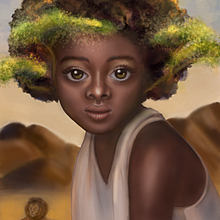african girl Ein Projekt aus dem Bereich Traditionelle Illustration und Design von Figuren von Ksenia Galicheva - 31.01.2022