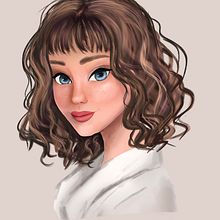 My project in Female Character Portraits in Procreate course . % Anastassiya Sabanova tarafından hazırlanan Geleneksel illüstras, on, Dijital İllüstras, on, Ve Dijital Çizim projesi - 02.24.2022
