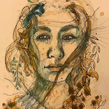 Experimental portraiture . Un progetto di Illustrazione tradizionale di Diane Wright - 24.02.2022