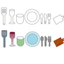 Práctica Iconos del curso Introducción Adobe Illustrator  Ein Projekt aus dem Bereich Traditionelle Illustration von Alba Vázquez de la Torre - 24.02.2022