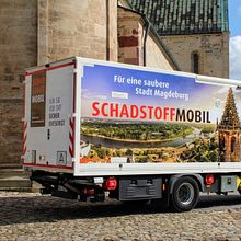 Schadstoffmobil der Abfallwirtschaft Magdeburg. Projekt z dziedziny Projektowanie graficzne,  Reklama i Design użytkownika Mareike Ortmeier - 24.02.2022