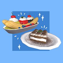 Hand painted food #1. 3D, and 3D Modeling project by Dana Kwinkelenberg Giner - 02.24.2022