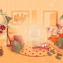 Ilustración para postal. Un progetto di Illustrazione tradizionale di Alba De Alba - 15.12.2021