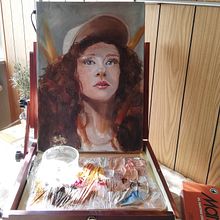 My project in Contemporary Oil Portraiture course . Ilustrasi tradisional, Seni Rupa, Lukisan, Lukisan Min, Dan ak proyek oleh Erzsébet Sofró - 02.24.2022