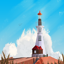 Summer Time - Ali AlQayssi. Traditional illustration, Digital Illustration, and Concept Art project by Ali AlQayssi - 02.24.2022
