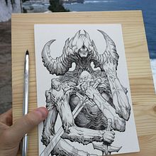 Amor por la tinta. Projekt z dziedziny  R, sunek atramentem, Sketching, Trad, c, jna ilustracja,  R i sunek użytkownika Dibujante Nocturno - 22.02.2022