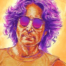 John Lennon. Traditional illustration, Music, Painting, Vector Illustration, Creativit, Drawing, Digital Illustration, Portrait Drawing, Digital Drawing, and Digital Painting project by Jorge Sossa Musumeci - 02.23.2022