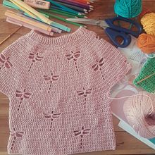 Blusa en tejido circular de crochet. Un proyecto de Crochet de Rebeca Palacio - 21.02.2022