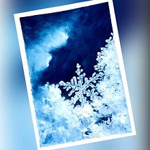 Fiocco di neve  . Pictură în acuarelă și Pictură cu guașă de Delia Florentina Zara - 01.16.2022