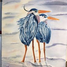 My project in Artistic Watercolor Techniques for Illustrating Birds course. Traditional illustration, Watercolor Painting, Realistic Drawing, and Naturalistic Illustration project by Deanna Neeley - 02.25.2022