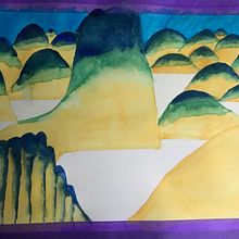 Mon projet du cours : Techniques d’aquarelle moderne : couleur, onirisme et émotions. Ilustração tradicional, Artes plásticas, Pintura, e Pintura em aquarela projeto de nive57 - 25.02.2022