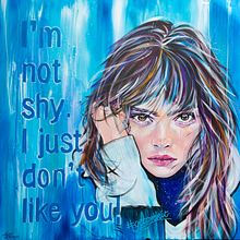 I’m not shy…. Traditional illustration, and Painting project by Neeltje Schilleman - 02.25.2022