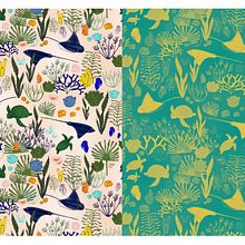 Mon projet du cours : Illustration numérique de motifs inspirés de la faune et la flore. Un progetto di Illustrazione tradizionale, Pattern design, Disegno, Illustrazione digitale e Illustrazione botanica di c.line.tassel - 23.02.2022