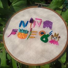 Mi Proyecto del curso: Introducción al bordado en relieve. Een project van Borduurwerk y Textielontwerp van ingridvillacorte_1 - 25.02.2022
