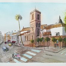 Mi Proyecto del curso: Dibujo arquitectónico con acuarela y tinta Ein Projekt aus dem Bereich Skizzenentwurf, Zeichnung, Aquarellmalerei, Architektonische Illustration, Sketchbook und Illustration mit Tinte von Francisco Ruiz Juan - 25.02.2022