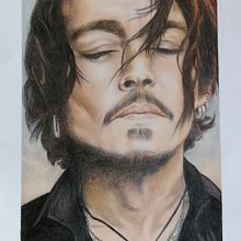 Il mio progetto del corso: Ritratto realistico con matite colorate . Ilustrație tradițională, Arte plastice, Desen în creion, Desen, Desen de portret, Desen realist, Desen artistic și Desen în creion colorat de Paola Giaccone - 02.25.2022