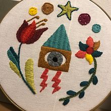 My project in Contemporary Embroidery With Traditional Mexican Needlework course. Un progetto di Artigianato, Ricamo, Fiber Art e Textile Design di Amélie Laberge - 17.02.2022