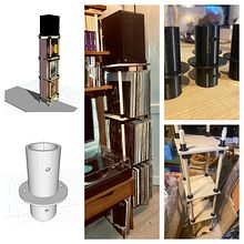 My project in Furniture Making with 3D Printing and Wood course. Un projet de 3D, Design, Fabrication de mobilier, Design industriel, Conception de produits, Modélisation 3D, Conception 3D , et Menuiserie de Tor Jessen - 26.02.2022
