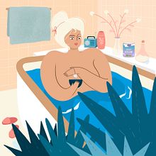 Es la hora del té - Microanimaciones ilustradas. Traditional illustration, and Motion Graphics project by Ana Canal - 02.26.2022