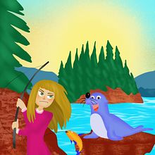 My project in Creating Characters for Children's Stories with Procreate course. Un proyecto de Ilustración tradicional, Diseño de personajes, Ilustración digital, Ilustración infantil y Dibujo digital de caci C - 26.02.2022