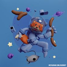 My project in 3D Character Creation in Blender course. Projekt z dziedziny 3D, Projektowanie postaci,  Modelowanie 3D, Projektowanie postaci 3D i  Projektowanie 3D użytkownika Anastazja Kudra - 26.02.2022