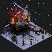 Terceiro projeto que fiz usando blender para estudo.. Een project van  3D-modellering van Raul Cavalcante - 11.12.2021