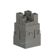 Suporte de Canetas V1. 3D, Industrial Design, Product Design, 3D Modeling, and 3D Design project by Daniel Borges - 02.27.2022